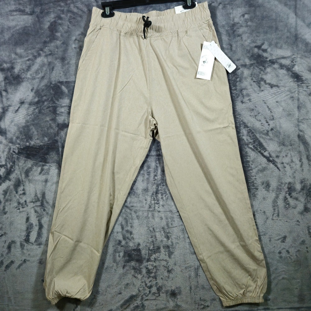 Beverly Hills Polo Club Women's Jogger Pants Elastic Waist Drawstring Size Large
